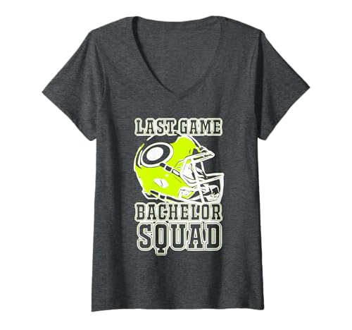 Damen 2reborn JGA Team Fußball Helm Bachelor Squad grün T-Shirt mit V-Ausschnitt Damen 2reborn JGA Team Fußball Helm Bachelor Squad grün T-Shirt mit V-Ausschnitt von 2reborn fashion Football