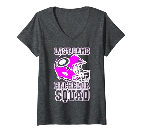 Damen 2reborn JGA Team Fußball Helm Bachelor Squad pink Sport T-Shirt mit V-Ausschnitt Damen 2reborn JGA Team Fußball Helm Bachelor Squad pink Sport T-Shirt mit V-Ausschnitt von 2reborn fashion Football