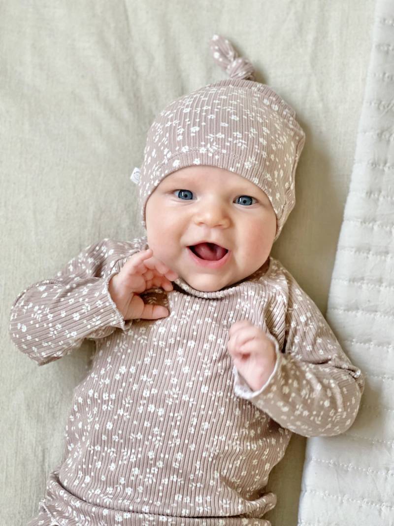 Floral Rippenstrick Baby Mädchen Outfit - Ditsy Blumen Print Kleidung | Boho Einzigartige Baby-Mädchen-Geschenke Niedliche Babyausstattung Für von 2sweetcheeks