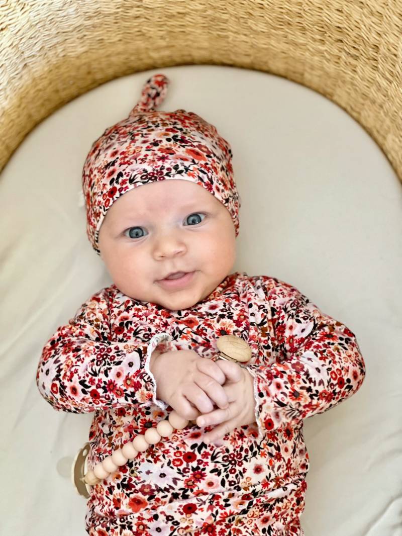 Floral Baby Mädchen Outfit - Blumendruck Kleidung | Lasur Set Mädchen-Babyparty-Geschenk Weiche Babykleidung Minimal Schätzchen von 2sweetcheeks