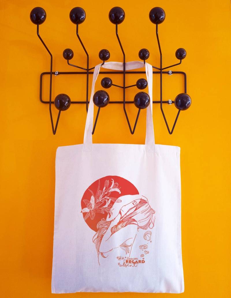 Einkaufstasche Aus Baumwolle Naturfarben - Gedruckte Wahl Einkaufstasche Aus Baumwolle Naturfarben - Gedruckte Wahl von 2thInkFrenchT