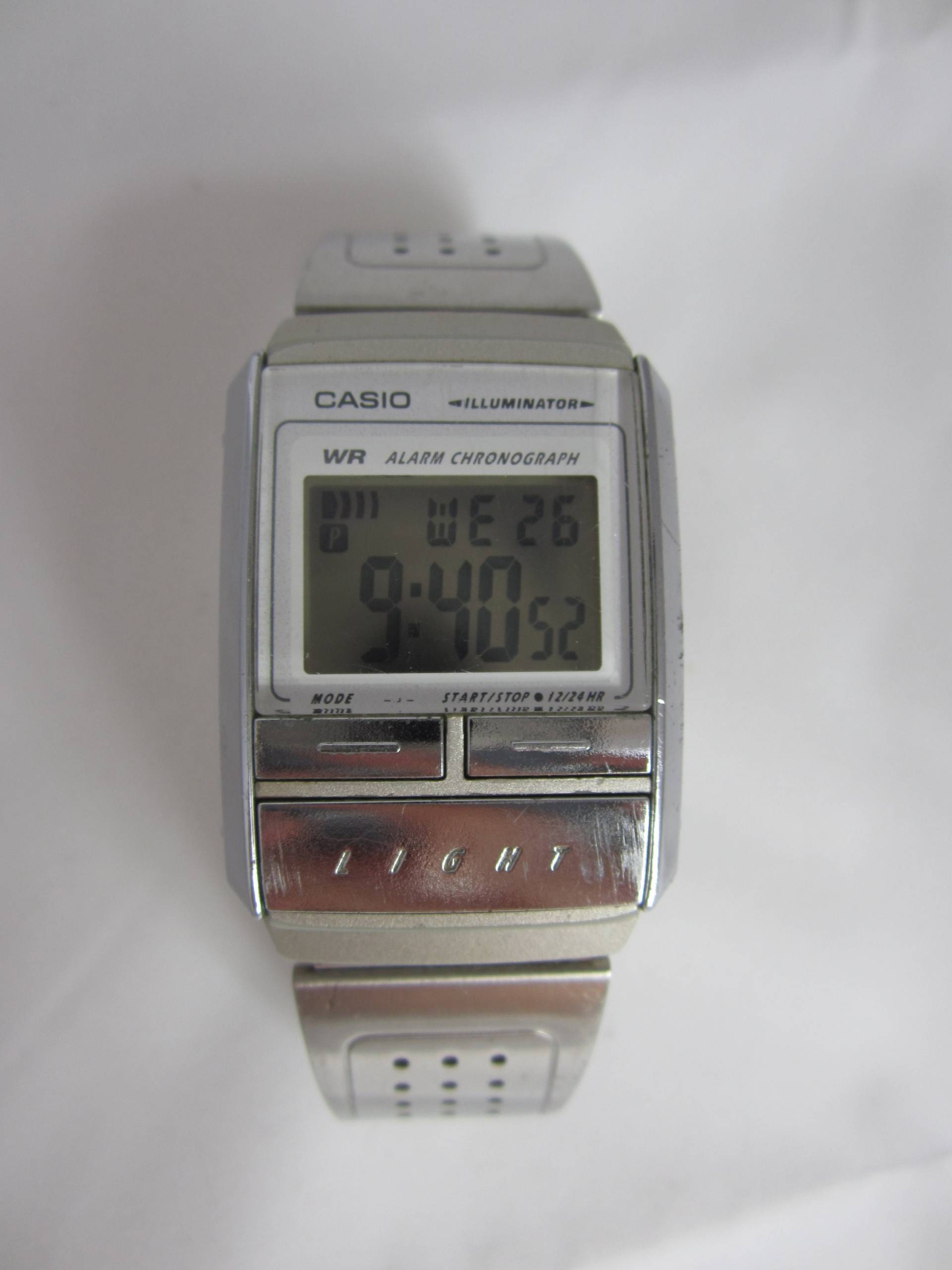 Frühe Retro Casio Illuminator Digitale Lcd Multifunktions-Datenbank 1990Er Jahre Uhr - Sehr Selten Japan Frühe Retro Casio Illuminator Digitale Lcd Multifunktions-Datenbank 1990Er Jahre Uhr - Sehr Selten Japan von 2timed