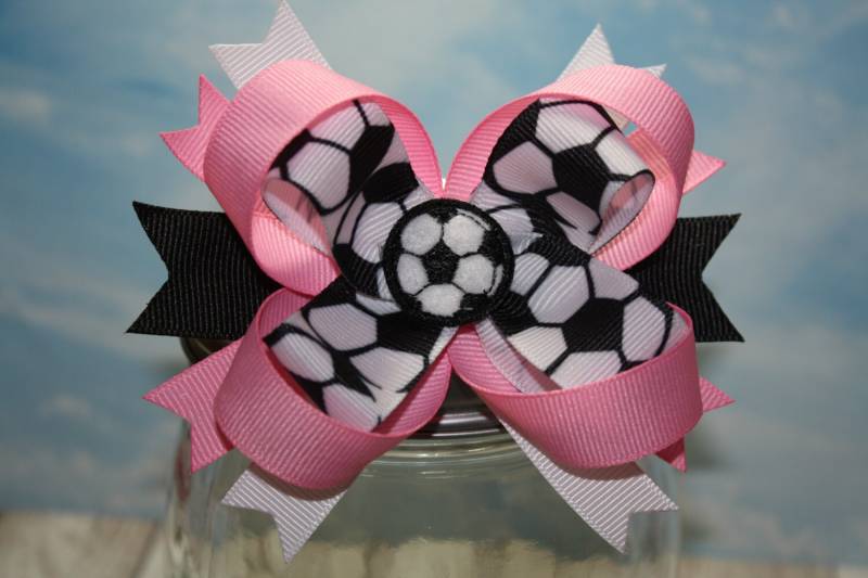 Team Color Soccer Bow Team Color Soccer Bow von 2twistdsisters