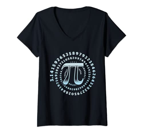 Damen 3,14 Pi Tag Mathe Physik Irrationale Zahl T-Shirt mit V-Ausschnitt Damen 3,14 Pi Tag Mathe Physik Irrationale Zahl T-Shirt mit V-Ausschnitt von 3,14 Pi Kreiszahl Mathematik Lehrer Student