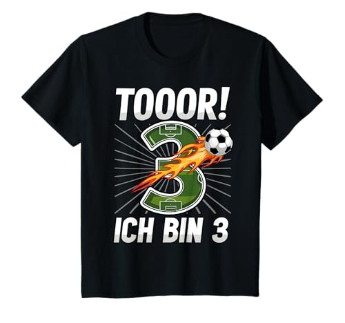 Kinder Toor Ich Bin 3 Lustig 3.Geburtstag Fußball Junge 3 Jahre T-Shirt Kinder Toor Ich Bin 3 Lustig 3.Geburtstag Fußball Junge 3 Jahre T-Shirt von 3 Jahre Geburtstag Fußball Junge