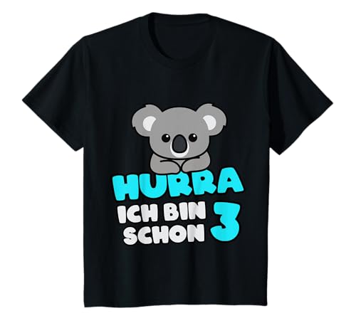 Kinder Geburtstag - Hurra Ich Bin Schon 3 Koala Geschenk T-Shirt von 3 Jahre Geburtstag Geschenke