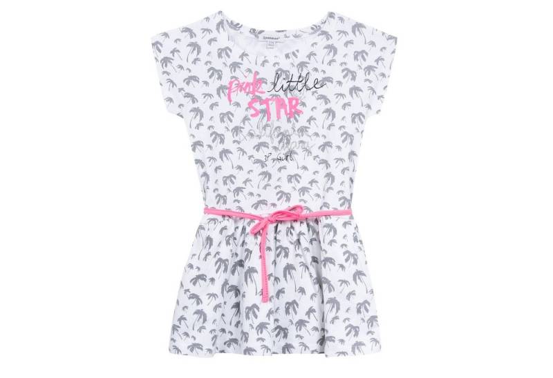 3 Pommes A-Linien-Kleid Kleid 3 Pommes Kleid Palmen weiß (kein Set, 1-tlg) Markenlabel von 3 Pommes