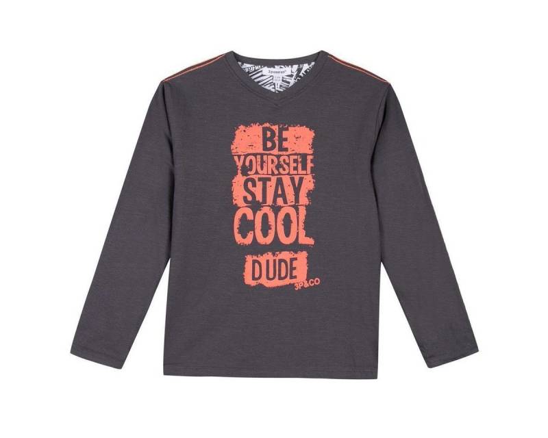 3 Pommes Sweatshirt Sweatshirt 3 Pommes Jungen Stay cool Wendefunktion anthrazit (1-tlg) von 3 Pommes