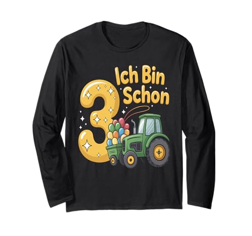 Kinder 3 Geburtstag Junge Traktor Outfit Ich Bin Schon 3 Langarmshirt Kinder 3 Geburtstag Junge Traktor Outfit Ich Bin Schon 3 Langarmshirt von 3 Year Tractors Birthday