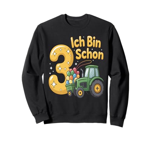 Kinder 3 Geburtstag Junge Traktor Outfit Ich Bin Schon 3 Sweatshirt Kinder 3 Geburtstag Junge Traktor Outfit Ich Bin Schon 3 Sweatshirt von 3 Year Tractors Birthday