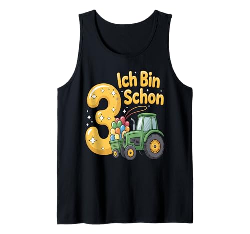 Kinder 3 Geburtstag Junge Traktor Outfit Ich Bin Schon 3 Tank Top Kinder 3 Geburtstag Junge Traktor Outfit Ich Bin Schon 3 Tank Top von 3 Year Tractors Birthday