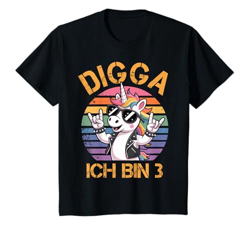 3. Geburtstag Mädchen Geschenk Einhorn 3 Jahre Deko Lustig T-Shirt von 3. Geburtstag Geschenk Junge Geschenkidee