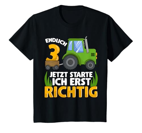 Endlich 3 Jahre Jungen Bauernhof Traktor Für 3.Geburtstag T-Shirt Endlich 3 Jahre Jungen Bauernhof Traktor Für 3.Geburtstag T-Shirt von Trekker Traktor Landwirt Geschenke Für 3 Jährige