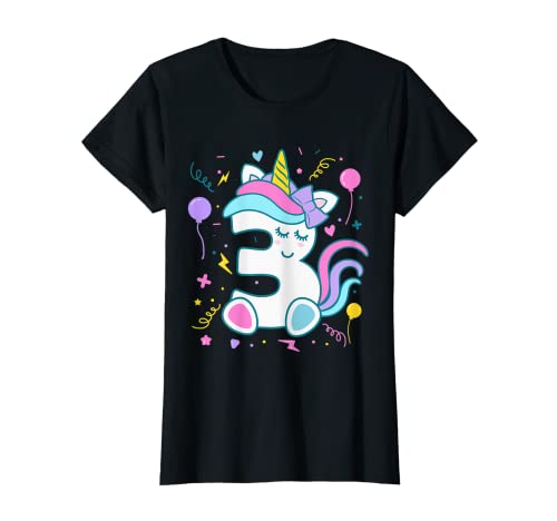 3. Geburtstag Einhorn Zahl Mädchen Geburtstag T-Shirt 3. Geburtstag Einhorn Zahl Mädchen Geburtstag T-Shirt von 3. Geburtstag Mädchen Geschenke
