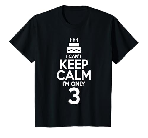 Kinder 3 Jahre Kindergeburtstag Jungen Geburtstag Keep Calm T-Shirt Kinder 3 Jahre Kindergeburtstag Jungen Geburtstag Keep Calm T-Shirt von 3. Geburtstag T-Shirts Dreijähriger Junge Mädchen