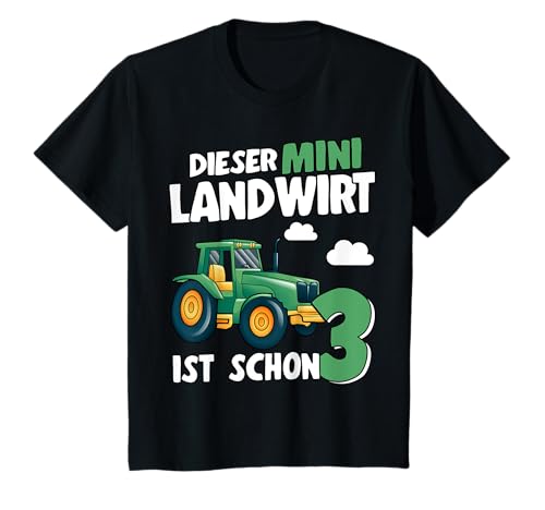 Mini Landwirt Kinder Traktor Trecker 3. Geburtstag Jungen T-Shirt Mini Landwirt Kinder Traktor Trecker 3. Geburtstag Jungen T-Shirt von 3. Kindergeburtstag Trecker Geschenk 3 Jahre Jungs