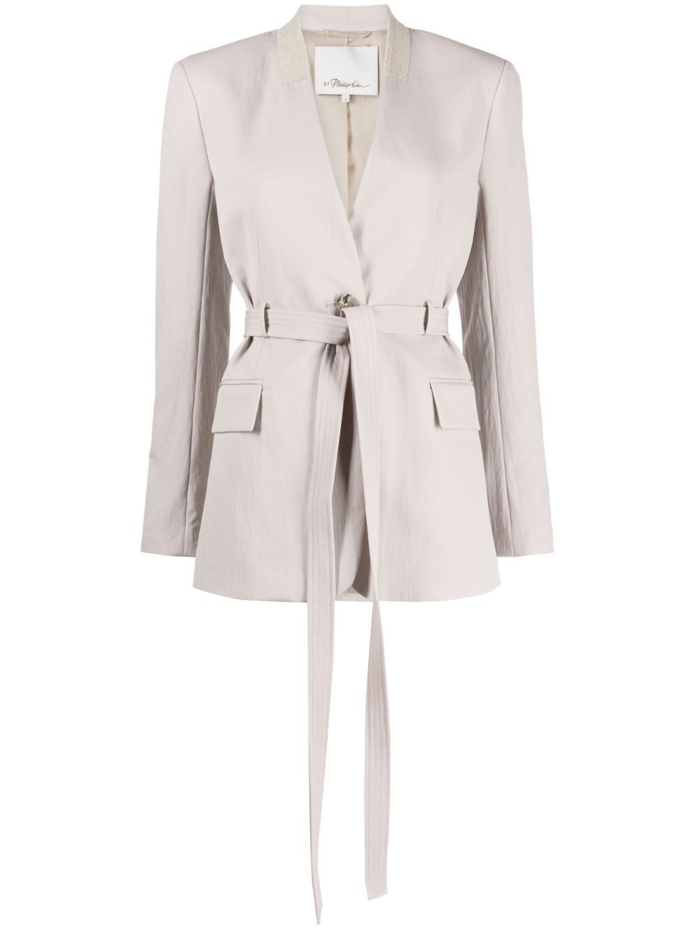 3.1 Phillip Lim Blazer mit Bindegürtel - Grau von 3.1 Phillip Lim