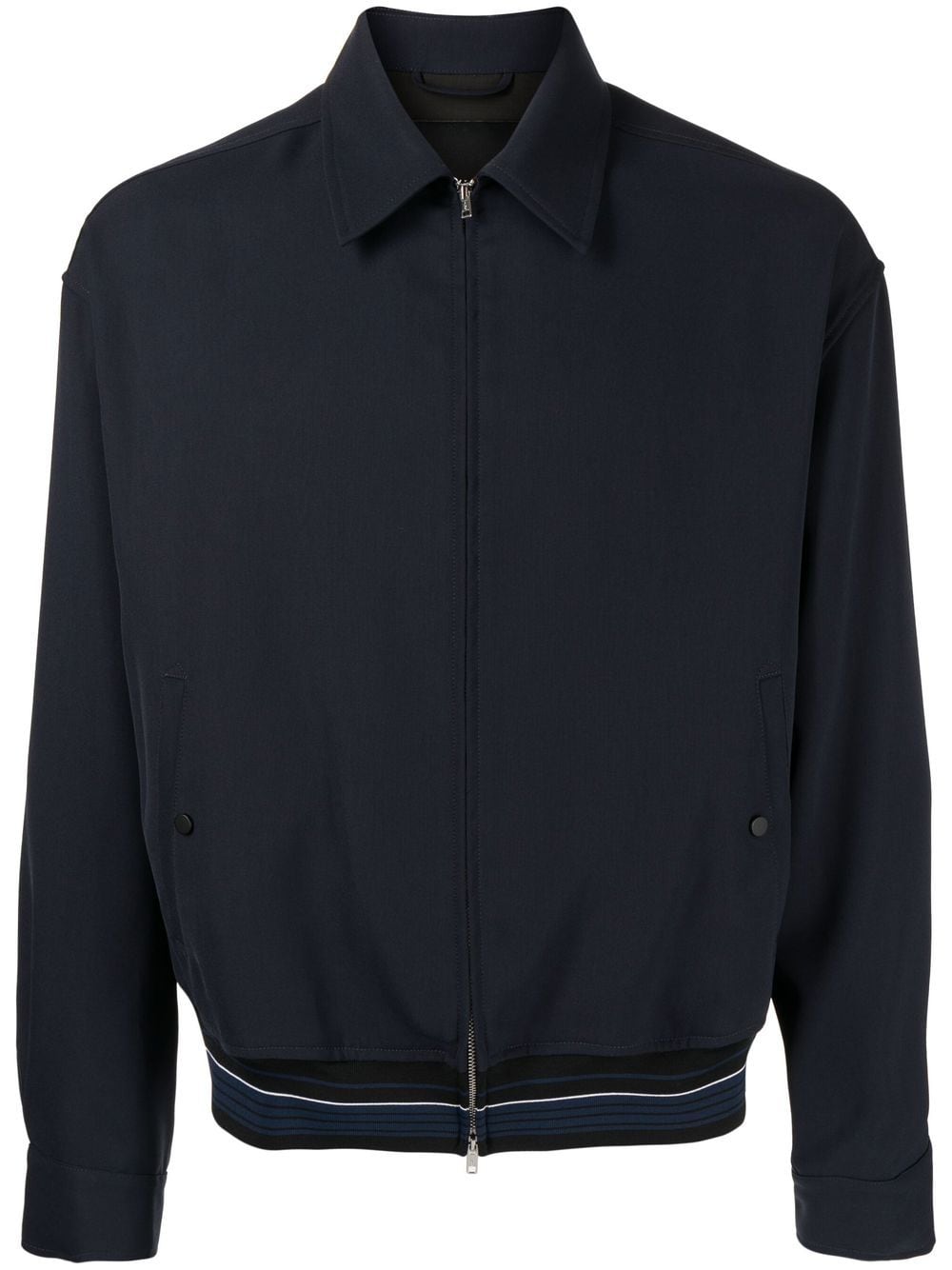 3.1 Phillip Lim Hemdjacke mit Streifendetails - Blau von 3.1 Phillip Lim