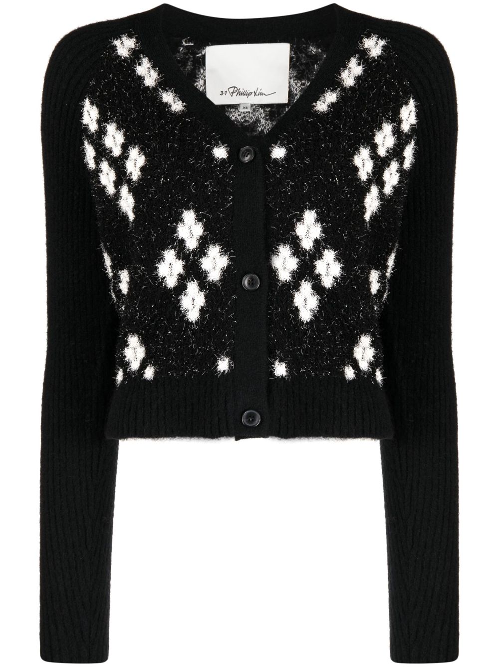 3.1 Phillip Lim Karierter Cardigan - Schwarz von 3.1 Phillip Lim