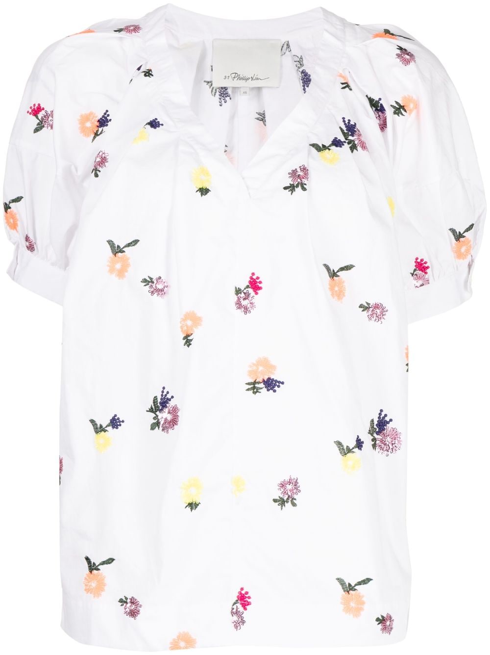 3.1 Phillip Lim Bluse mit Stickerei - Weiß von 3.1 Phillip Lim