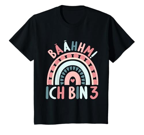 3 Jahre alt Junge Mädchen Rainbow Regenbogen 3. Geburtstag T-Shirt von 3.Geburtstag Rainbow Junge Mädchen Regenbogen