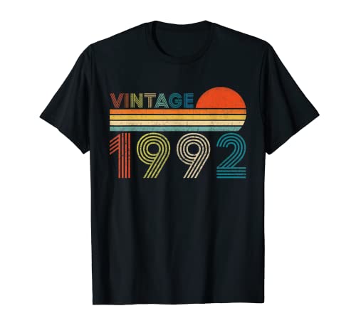 Jahrgang 1992 30 Jahre Geschenk 30. Geburtstag Männer Frauen T-Shirt von 30. Geburtstag Mann Frau Geschenke Jahrgang 1992