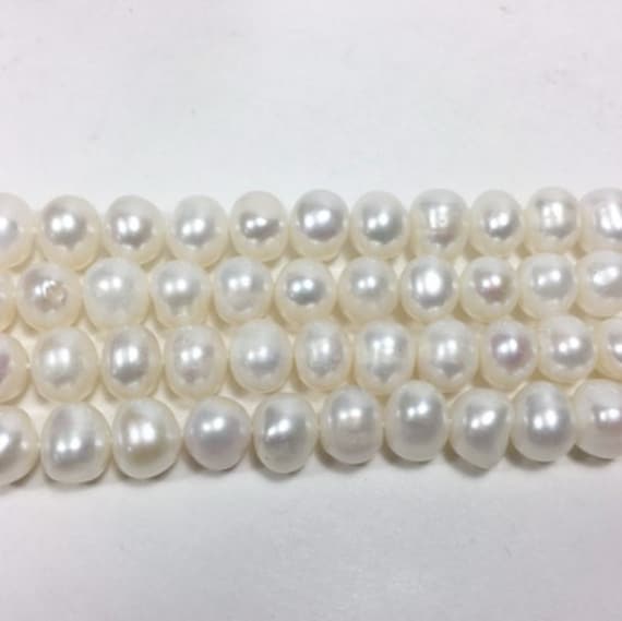 Süsswasserzuchtperle 8-9 Mm White Potato 15, 5'' Süsswasserzuchtperle 8-9 Mm White Potato 15, 5'' von 3000Stones