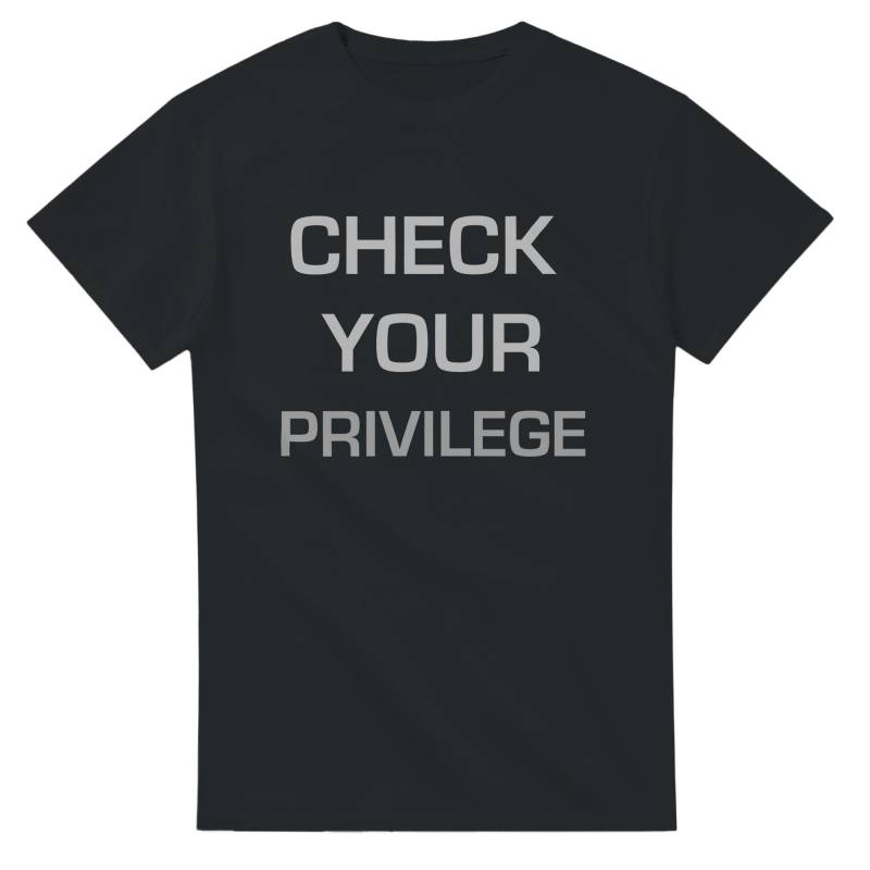 Oversize T-Shirt - Check Your Privilege von 303HARDPRINT