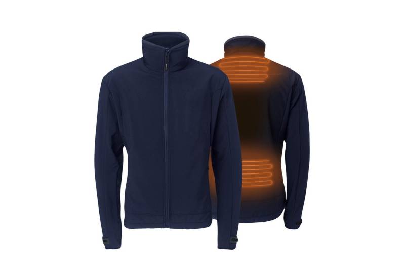 30seven Softshelljacke beheizte Softshelljacke Regular Fit - Marineblau 5V Set inkl. 2 Powerbank & Ladekabel von 30seven