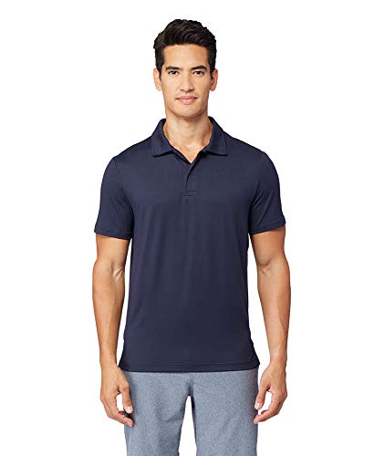 32 DEGREES Herren Cool Classic Poloshirt | Slim Fit | Feuchtigkeitstransport | 4-Wege-Stretch | Golf | Tennis, navy, Groß von 32 DEGREES