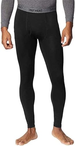 32 DEGREES Herren 2er-Pack Performance Leichte Thermo Baselayer Leggings Pant, schwarz / schwarz, Mittel von 32 Degrees