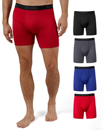 32 Degrees Cool Herren 4er-Pack Active Mesh Quick Dry Performance Boxershorts - - Small 32 Degrees Cool Herren 4er-Pack Active Mesh Quick Dry Performance Boxershorts - - Small von 32 Degrees