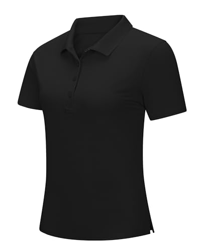 33,000ft Damen Poloshirt Golf Shirt Sonnenschutz UV Schutz Sommer Kurzarm T Shirts Schnelltrocknend Performance Sportshirt Outdoor Atmungsaktiv Funktions Polohemd für Golfen Tennis Schwarz L 33,000ft Damen Poloshirt Golf Shirt Sonnenschutz UV Schutz Sommer Kurzarm T Shirts Schnelltrocknend Performance Sportshirt Outdoor Atmungsaktiv Funktions Polohemd für Golfen Tennis Schwarz L von 33,000ft