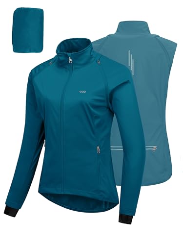 33,000ft Fahrradjacke Damen Wasserdicht Atmungsaktiv Sommer UV-Schutz Leicht Fahrradweste mit Abnehmbaren Ärmeln Fahrrad Reflektierend Regenjacke Frauen Hellblau XS 33,000ft Fahrradjacke Damen Wasserdicht Atmungsaktiv Sommer UV-Schutz Leicht Fahrradweste mit Abnehmbaren Ärmeln Fahrrad Reflektierend Regenjacke Frauen Hellblau XS von 33,000ft