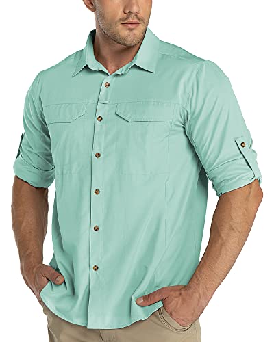 33,000ft Funktionshemd Herren UPF50+ UV-Schutz Langarm Hemd Atmungsaktiv Button-Down-Hemd Outdoor Sportliches Freizeithemd Angelhemd Für Männer Mintgrün 2XL 33,000ft Funktionshemd Herren UPF50+ UV-Schutz Langarm Hemd Atmungsaktiv Button-Down-Hemd Outdoor Sportliches Freizeithemd Angelhemd Für Männer Mintgrün 2XL von 33,000ft