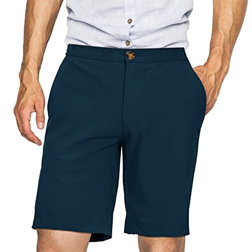 33,000ft Golfhose Herren Kurz, Leichte Stretch Kurze Hose Bermuda Schnelltrocknend Outdoor Shorts für Wandern, Camping, Reisen China Blau 30W von 33,000ft