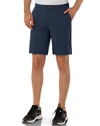 33,000ft Golfhose Herren Kurz, Leichte Stretch Kurze Hose Bermuda Schnelltrocknend Outdoor Shorts für Wandern, Camping, Reisen Dunkelblau 38W von 33,000ft