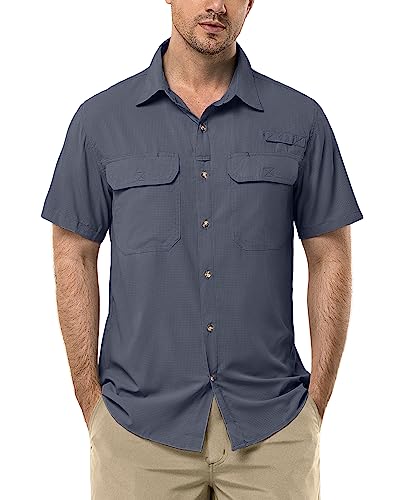 33,000ft Hemd Herren Kurzarm UPF50+ UV Schutz Outdoorhemd Schnelltrocknend Freizeithemd Funktionshemd Wanderhemd für Angeln Safari Reisen Golf Marineblau M 33,000ft Hemd Herren Kurzarm UPF50+ UV Schutz Outdoorhemd Schnelltrocknend Freizeithemd Funktionshemd Wanderhemd für Angeln Safari Reisen Golf Marineblau M von 33,000ft
