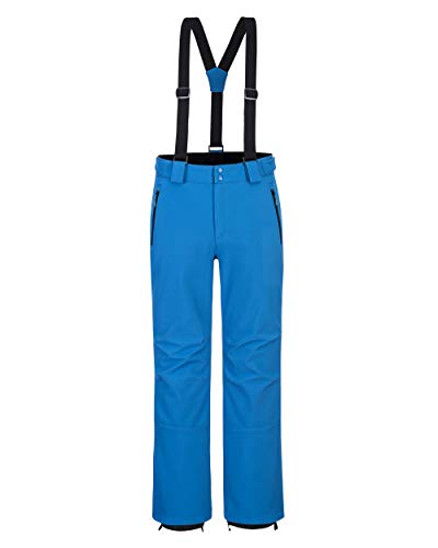 33,000ft Herren Skihose Hosenträgerhose Outdoorhose Wasserdicht Winddichte Softshellhose Warme Gefütterte Schneehose Snowboardhose Skilanglaufhose Thermohose Winter Ski Pants Seeblau 38 von 33,000ft