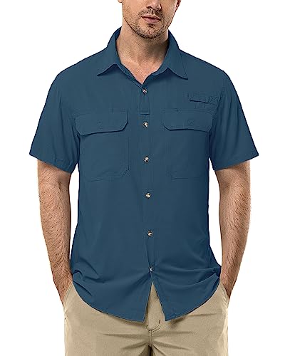 33,000ft Kurzarmhemd Herren Funktionshemd Outdoor UV Schutz Hemd Kurzarm Angelhemden Freizeithemd zum Wandern Angeln Reise Safari Herrenhemd Wanderhemd Dunkelblau 4XL 33,000ft Kurzarmhemd Herren Funktionshemd Outdoor UV Schutz Hemd Kurzarm Angelhemden Freizeithemd zum Wandern Angeln Reise Safari Herrenhemd Wanderhemd Dunkelblau 4XL von 33,000ft