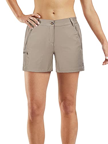 33,000ft Wanderhose Damen Kurz, Cargo Shorts Bermuda Stretch Leichte Laufshorts Sommer UPF50+ Kurze Hose für Wandern, Camping, Reisen Grau-braun 44 33,000ft Wanderhose Damen Kurz, Cargo Shorts Bermuda Stretch Leichte Laufshorts Sommer UPF50+ Kurze Hose für Wandern, Camping, Reisen Grau-braun 44 von 33,000ft