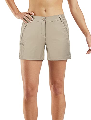33,000ft Wanderhose Damen Kurz, Cargo Shorts Bermuda Stretch Leichte Laufshorts Sommer UPF50+ Kurze Hose für Wandern, Camping, Reisen Hellbraun 42 33,000ft Wanderhose Damen Kurz, Cargo Shorts Bermuda Stretch Leichte Laufshorts Sommer UPF50+ Kurze Hose für Wandern, Camping, Reisen Hellbraun 42 von 33,000ft