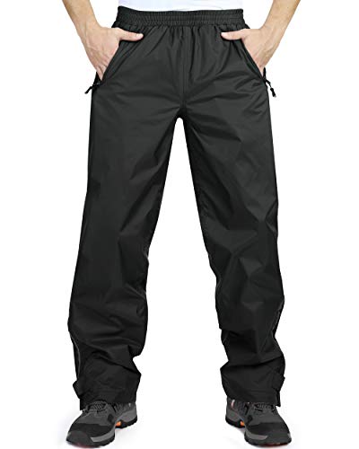 33,000ft wasserdichte Regenhose für Herren Leichte Regenhose Winddichte Outdoorhose zum Wandern Camping Golf Schwarz XS /30L 33,000ft wasserdichte Regenhose für Herren Leichte Regenhose Winddichte Outdoorhose zum Wandern Camping Golf Schwarz XS /30L von 33,000ft