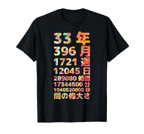 Lustiger 33. Geburtstag Old Meter Lustiges 33. Geschenk für Frauen Männer Lustiger Taschenrechner 33. Geburtstag Geschenk T-Shirt von 男性と女性向けの面白い 33 歳の誕生日 33 年 T シャツとギフト(その他のスタイルはこちら)