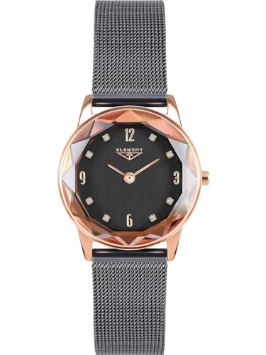 33 ELEMENT Damen Armbanduhr Analog Quarz Saphirglas, Gehäuse und Armband aus Edelstahl, 30 WR 331708, Grau von 33 ELEMENT