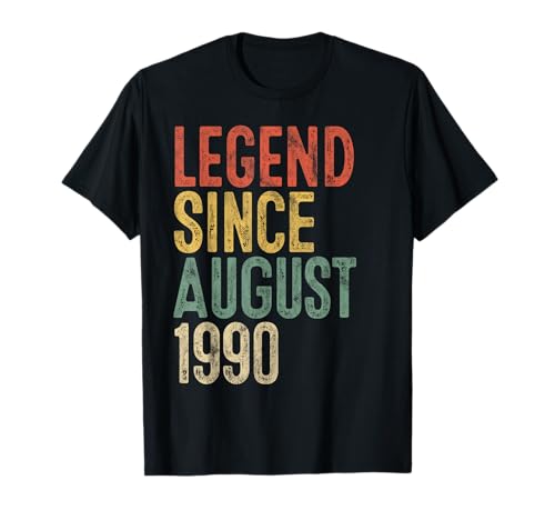 Legend 1990 35. Geburtstag Geschenke für Männer Frauen 35 Jahre alt T-Shirt von 35 Yr Old Bday Gift Idea Store
