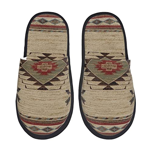 351 Damen Herren Hausschuhe Western Cross Arrows Südwest-Indianer Winter Pantoffeln Warm Plüsch Hausschuhe Plüsch Slippers Für Paare Drinnen Outdoor L von 351