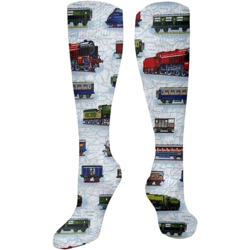 351 Damensocken Eisenbahnwaggons Anzugsocken Weich Beiläufig Socken Nette Glücklich Sock 50Cm Für Schwester, Männer, Muttertag von 351