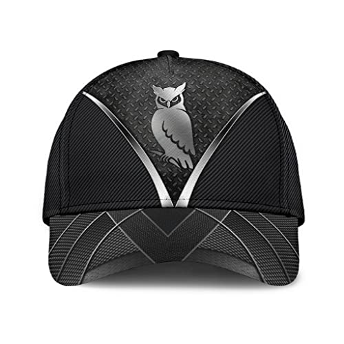 351 Eulen-Textur-Stil Baseball Cap Reine Farbe Baseballkappe Leicht Abwaschbar Basecap Baseball Kappen Für Reisen Draussen Kletter von 351