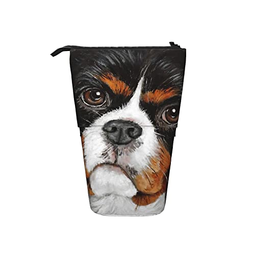 351 Federmäppchen Cavalier King Charles Spaniel Geschenkhund Federtasche Mit Reißverschluss Griffelmappe, Für Kindergarten, Damen, Bürobedarf von 351